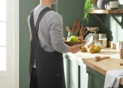 Habitat Cross Back Apron - Charcoal 9 Habitat Cross Back Apron - Charcoal -Habitat 4468954 R Z002C