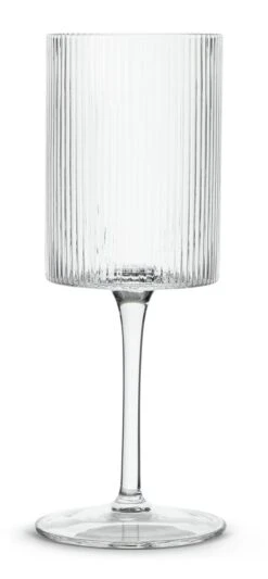 Habitat Ribbed Set Of 4 Wine Glasses -Habitat 4525392 R Z002A