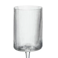 Habitat Ribbed Set Of 4 Wine Glasses -Habitat 4525392 R Z003A