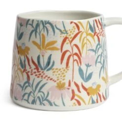 Habitat Floral Ripple Set Of 4 Mugs -Habitat 4544421 R Z003A