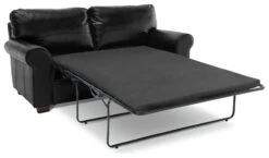 Habitat Salisbury 2 Seater Leather Sofa Bed - Black -Habitat 4552121 R Z002A