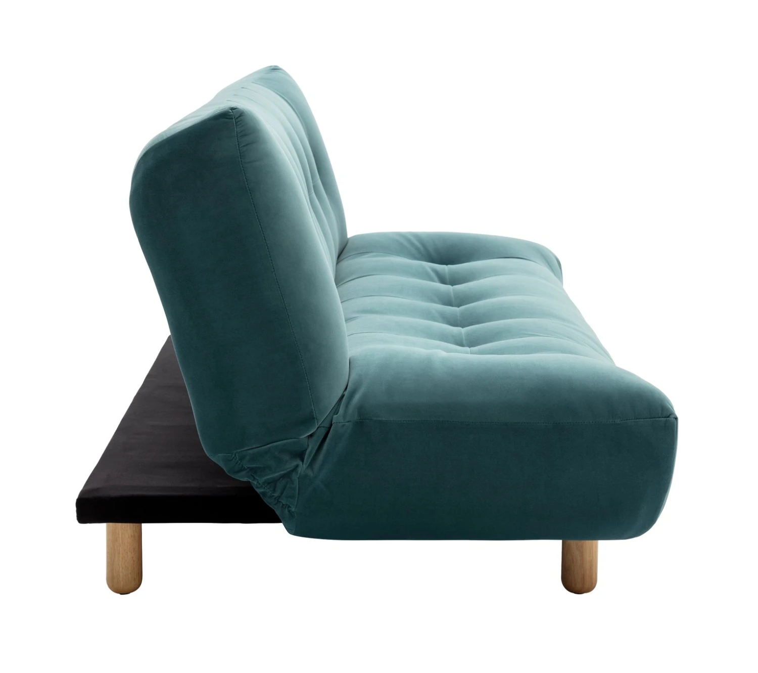 Habitat Kota 3 Seater Velvet Clic Clac Sofa Bed - Teal 7 Habitat Kota 3 Seater Velvet Clic Clac Sofa Bed - Teal - Image 5