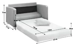 Habitat Lucy 2 Seater Fabric Sofa Bed - Grey 30 Habitat Lucy 2 Seater Fabric Sofa Bed - Grey -Habitat 4627001 R Z019A