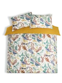 Habitat Artisan Bird Print Multicolor Bedding Set - Single -Habitat 4662231 R Z002A