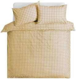 Habitat Herbalist Plain Gingham Yellow Bedding Set - Single -Habitat 4663560 R Z002A