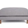 Habitat Salome Fabric Ottoman Footstool - Light Grey -Habitat 4743693 R Z001A