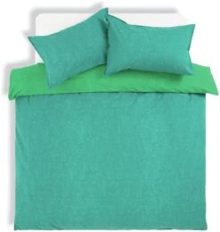 Habitat Emerald Cotton Textured Green Bedding Set - Single -Habitat 4887432 R Z002A
