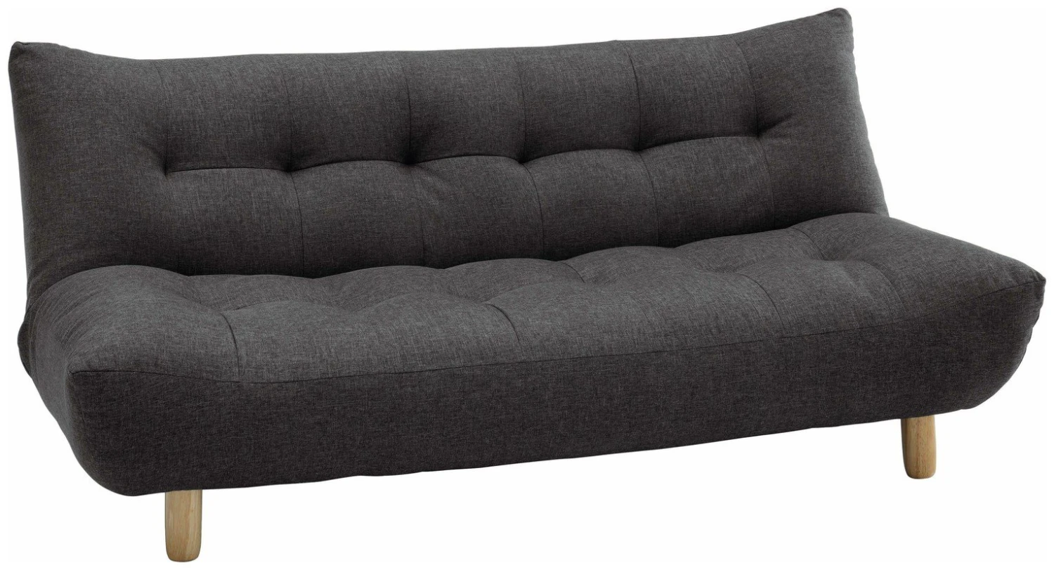 Habitat Kota 3 Seater Fabric Clic Clac Sofa Bed - Charcoal 2 Habitat Kota 3 Seater Fabric Clic Clac Sofa Bed - Charcoal