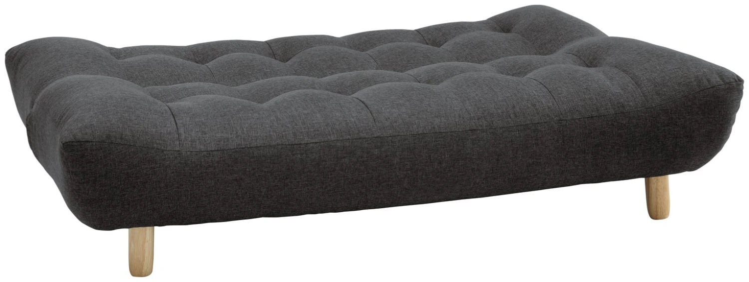 Habitat Kota 3 Seater Fabric Clic Clac Sofa Bed - Charcoal 5 Habitat Kota 3 Seater Fabric Clic Clac Sofa Bed - Charcoal - Image 4