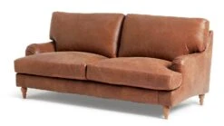 Habitat Livingston Leather 3 Seater Sofa - Tan 16 Habitat Livingston Leather 3 Seater Sofa - Tan -Habitat 5397213 R Z002A