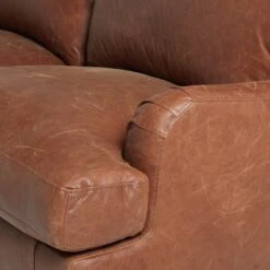 Habitat Livingston Leather 3 Seater Sofa - Tan 19 Habitat Livingston Leather 3 Seater Sofa - Tan -Habitat 5397213 R Z005A