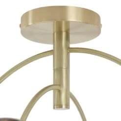 Habitat Hayle Tortoise Shell 4 Light Ceiling Light - Brass -Habitat 5792571 R Z004A