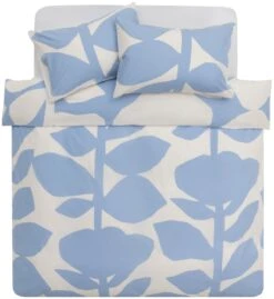 Habitat 180TC Abstract Floral Blue Bedding Set - Single -Habitat 5792760 R Z004A
