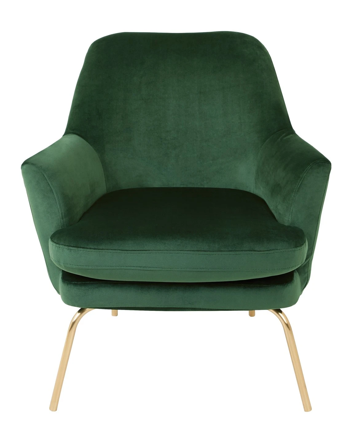 Habitat Celine Velvet Accent Chair - Green 3 Habitat Celine Velvet Accent Chair - Green