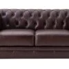 Habitat Chesterfield Leather 2 Seater Sofa - Chocolate 1 Habitat Chesterfield Leather 2 Seater Sofa - Chocolate -Habitat 6086578 R Z001A