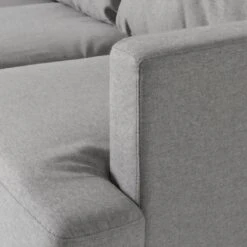 Habitat Joshua Fabric Corner Chaise Sofa - Light Grey -Habitat 6205737 R Z009A