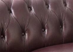Habitat Chesterfield Leather 3 Seater Sofa - Chocolate -Habitat 6257101 R Z005A