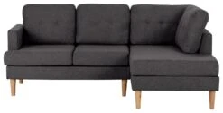 Habitat Joshua Fabric Corner Chaise Sofa - Charcoal -Habitat 6259082 R Z002A