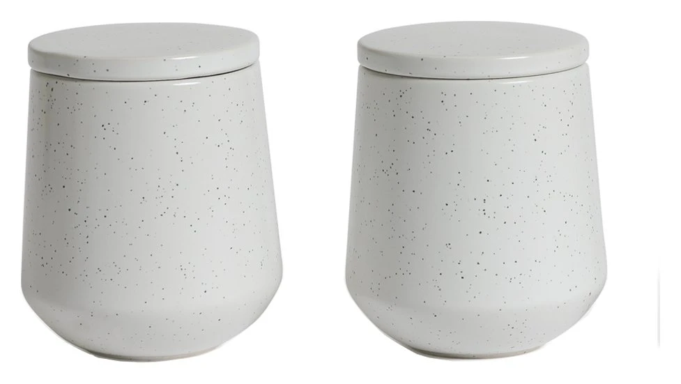 Habitat Addison 2 Piece Storage Canister - White 3 Habitat Addison 2 Piece Storage Canister - White