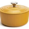 Habitat Global 5.3 Litre Cast Iron Casserole Dish - Yellow 2 Habitat Global 5.3 Litre Cast Iron Casserole Dish - Yellow -Habitat 6609625 R Z001A