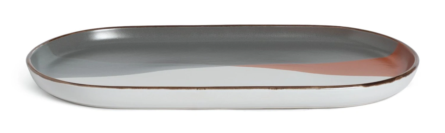 Habitat Dipped Speckle Stoneware Serving Platter 3 Habitat Dipped Speckle Stoneware Serving Platter