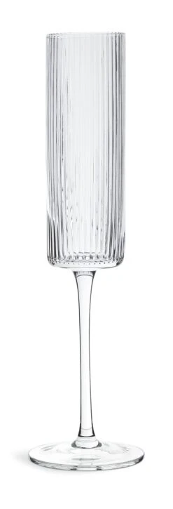 Habitat Ribbed Set Of 4 Champagne Flute -Habitat 6826305 R Z002A