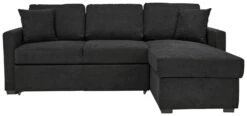 Habitat Reagan Right Corner Chaise Sofa Bed - Charcoal
