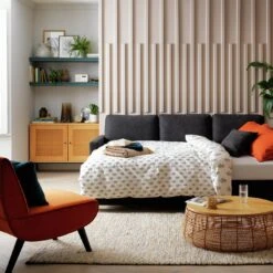 Habitat Reagan Right Corner Chaise Sofa Bed - Charcoal -Habitat 7005307 R Z003C