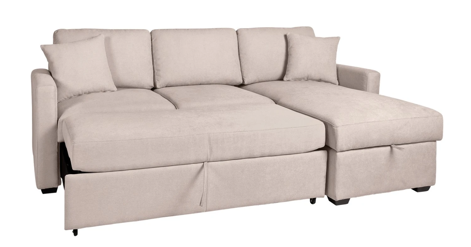 Habitat Reagan Right Corner Chaise Sofa Bed - Natural 11 Habitat Reagan Right Corner Chaise Sofa Bed - Natural - Image 9
