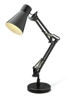 Habitat Swing Arm Desk Lamp - Matt Black -Habitat 7073841 R Z006A