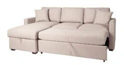 Habitat Reagan Left Corner Chaise Sofa Bed - Natural -Habitat 7118847 R Z007A