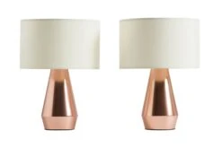 Habitat Maya Pair Of Touch Table Lamps - Copper & Cream 11 Habitat Maya Pair Of Touch Table Lamps - Copper & Cream -Habitat 7157097 R Z007A