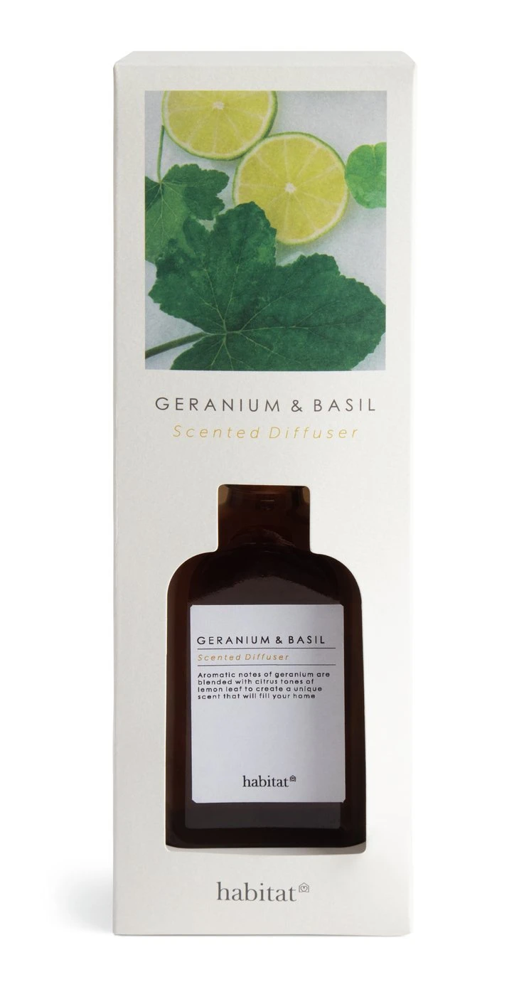 Habitat 150ml Scented Diffuser - Geranium & Basil 5 Habitat 150ml Scented Diffuser - Geranium & Basil - Image 3