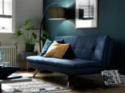 Habitat Nolan Fabric Clic Clac Sofa Bed - Denim Blue -Habitat 7199787 R Z002C