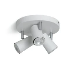 Habitat 3 Light Spotlight Plate - Matt White -Habitat 7653326 R Z002A