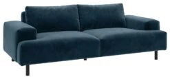 Habitat Julien Velvet 3 Seater Sofa - Navy Blue 10 Habitat Julien Velvet 3 Seater Sofa - Navy Blue -Habitat 7836033 R Z002A
