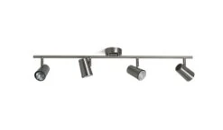 Habitat Brushed Chrome 4 Light Spotlight Bar