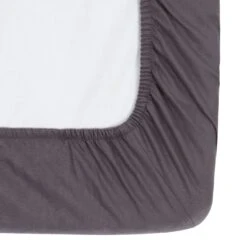 Habitat Brushed Cotton Charcoal Fitted Sheet - Toddler -Habitat 7914302 R Z002A