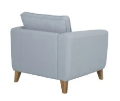 Habitat Cooper Fabric Armchair - Light Grey -Habitat 7956377 R Z003A