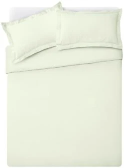 Habitat Egyptian Cotton 400TC Plain Cream Bedding Set-Double -Habitat 8163365 R Z002A