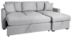 Habitat Reagan Right Corner Sofa Bed - Grey -Habitat 8178721 R Z003A