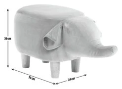 Habitat Elton The Elephant Kids Stool -Habitat 8253598 R Z003A