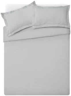 Habitat Egyptian Cotton 400TC Grey Bedding Set - Single -Habitat 8268806 R Z002A