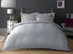 Habitat Egyptian Cotton 400TC Grey Bedding Set - Single -Habitat 8268806 R Z005A