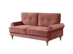 Habitat Vienna Velvet 2 Seater Sofa - Rose -Habitat 8340298 R Z002A