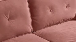Habitat Vienna Velvet 2 Seater Sofa - Rose -Habitat 8340298 R Z005A