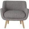 Habitat Nellie Fabric Accent Chair - Grey -Habitat 8346278 R Z001A