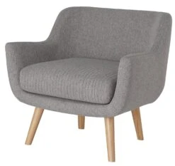 Habitat Nellie Fabric Accent Chair - Grey -Habitat 8346278 R Z002A