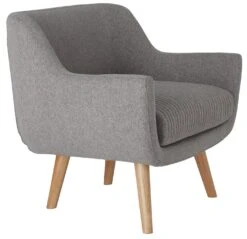 Habitat Nellie Fabric Accent Chair - Grey -Habitat 8346278 R Z004A