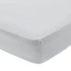 Habitat Egyptian Cotton 400TC Plain Grey Fitted Sheet-Single